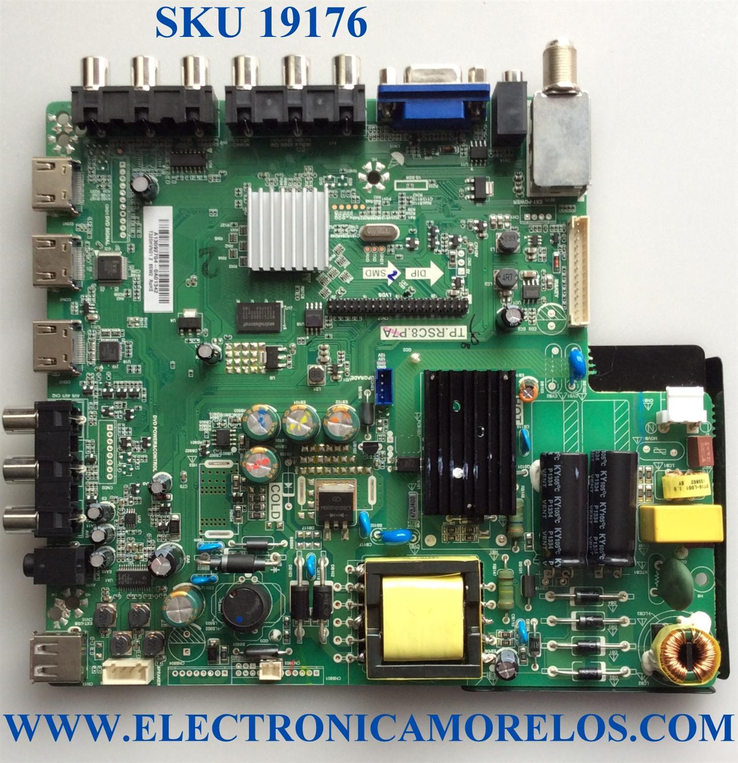 MAIN / FUENTE / (COMBO) / SCEPTRE A13092704 / TP.RSC8.P7A / 142123082011 / 20130904103016 / T201307059 / PANEL'S CN32HB612 / T320HVN01.2 / MODELOS X325BV-FMDR / X32